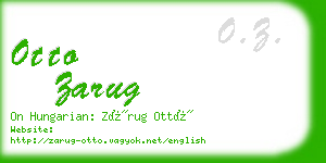 otto zarug business card